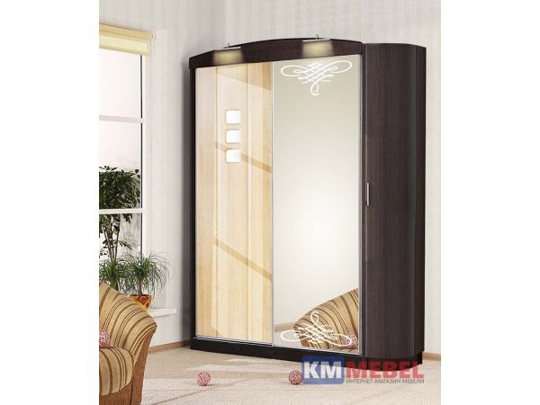 Шкаф-купе МДФ Хай-тек Ф-5512 Комфорт мебель