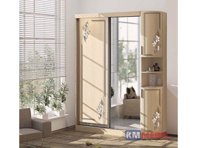 Шкаф-купе МДФ Флора Ф-6037 Комфорт мебель
