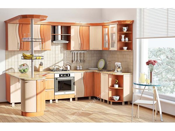 Кухня модульная угловая Волна КХ-272 Комфорт мебель