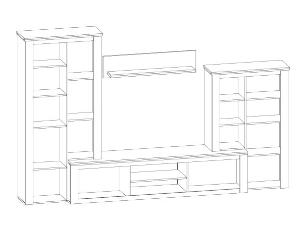 Стінка у вітальню Монтреал Мебель Сервіс