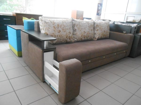 Диван-єврокнижка Палермо з нішею та баром Континет