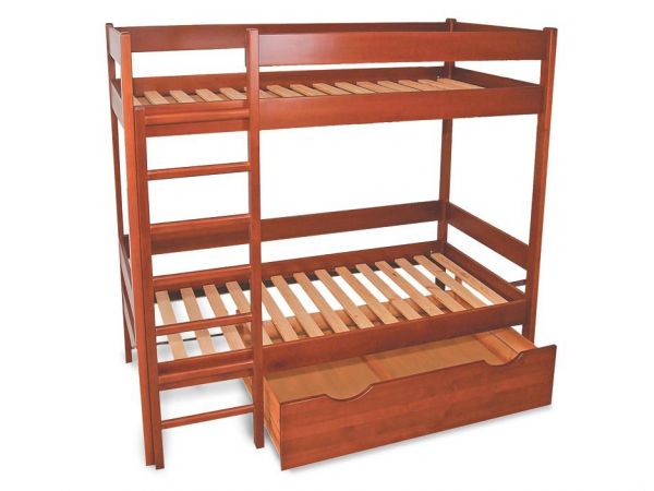 Ліжко двох'ярусне дерев'яне Зефір ТеМП-Мебель