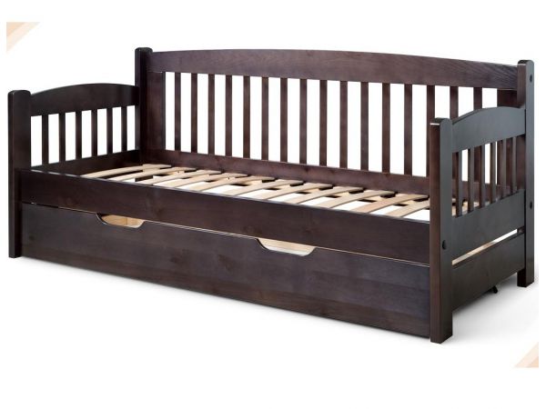 Ліжко односпальне дерев'яне Ретро-7 ТеМП-Мебель
