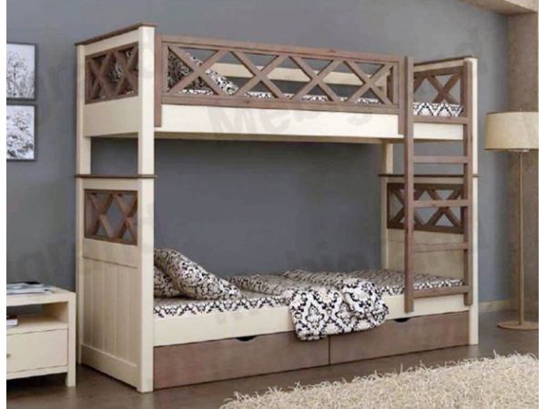 Ліжко двох'ярусне дерев'яне Мальта Mebigrand
