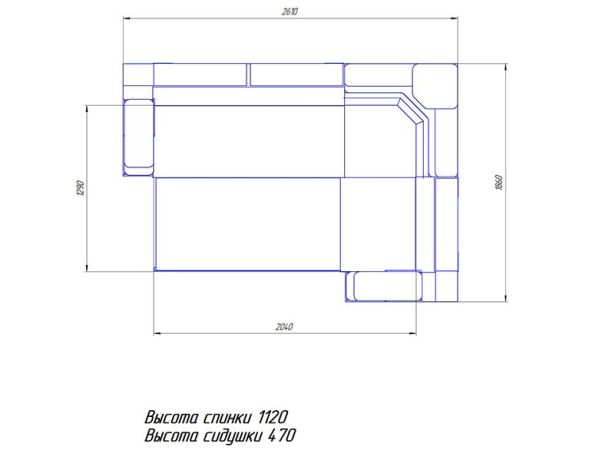Кутовий диван Прайм Берегиня