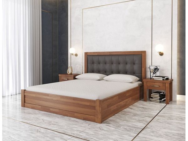 Кровать деревянная Ліжко “Мадрид М50” Меблі Лев