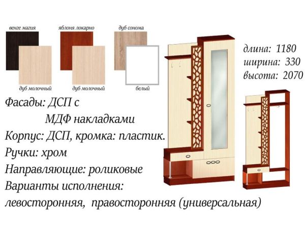 Прихожая Селеста Мастер Форм