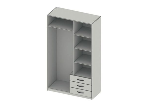 Шкаф-10 двухдверный с ящиками РТВмебель