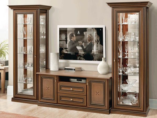 Вітрина однодверна з дзеркалом Терра Скай