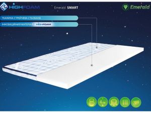 Тонкий матрас-топпер Emerald Smart Highfoam 2