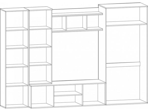 Стенка в гостиную Конго Мебель Сервис