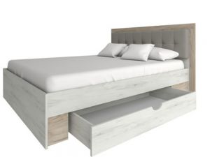Ліжко двоспальне з шухлядою Мілана Сокме