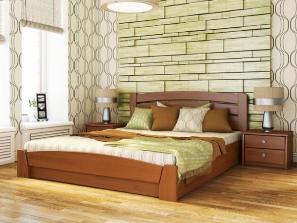 Кровать деревянная Селена Аури Эстелла с подъемным механизмом