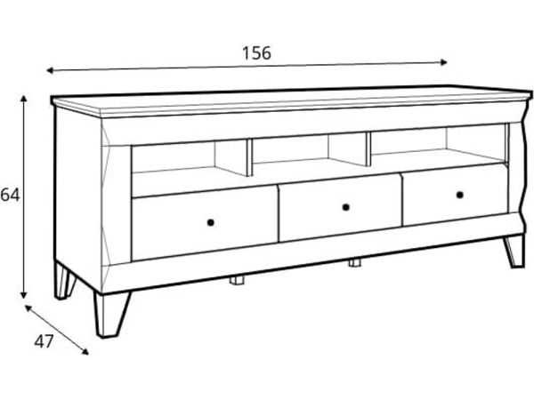 Тумба під телевізор RTV3S Граф Гербор