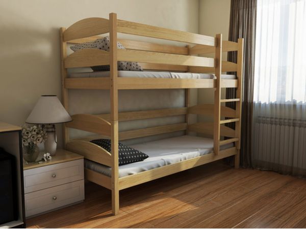Кровать двухъярусная деревянная Лакки ТМ LUNA