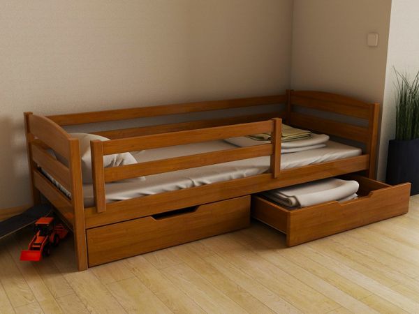 Кровать односпальная деревянная Хьюго ТМ LUNA