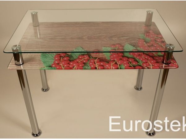 Стіл кухонний зі скляною стільницею DX-822 EUROSTEK