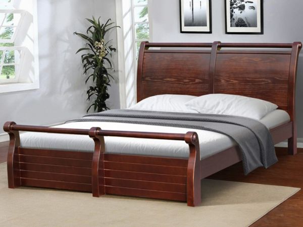 Кровать двуспальная деревянная Сицилия МИКС-мебель