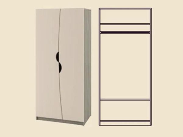 Шафа дводверна 2Д Саванна Світ Меблів