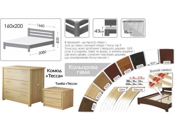 Кровать деревянная Рената Люкс Эстелла