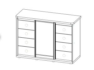 Комод-купе 3 Класик Берегиня 2