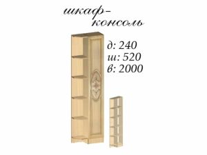Шафа-консоль однодверна Василіса Мастер Форм 2