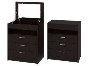 Трюмо 4 з дзеркалом та шухлядами Пехотін