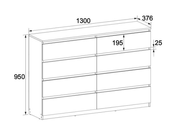 Комод для речей Брайт 1300 Мастер Форм