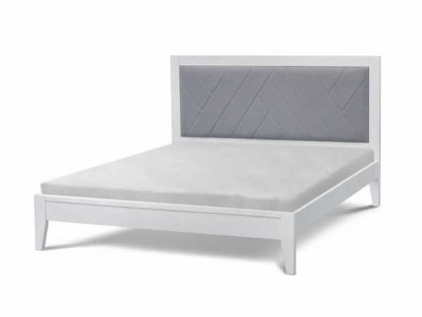 Ліжко дерев'яне Аксіома МІКС-меблі з м'яким узголів'ям
