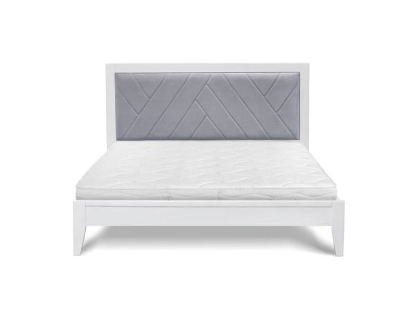 Ліжко дерев'яне Аксіома МІКС-меблі з м'яким узголів'ям