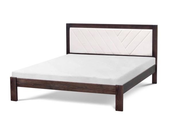 Кровать деревянная Зарина МИКС-мебель с мягким изголовьем