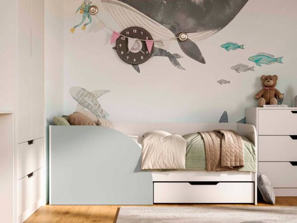 Кровать детская с ящиком Токио Viorina-Deko