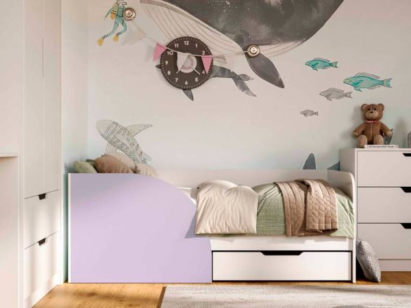 Кровать детская с ящиком Токио Viorina-Deko