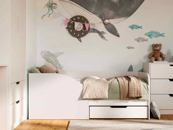 Кровать детская с ящиком Токио Viorina-Deko