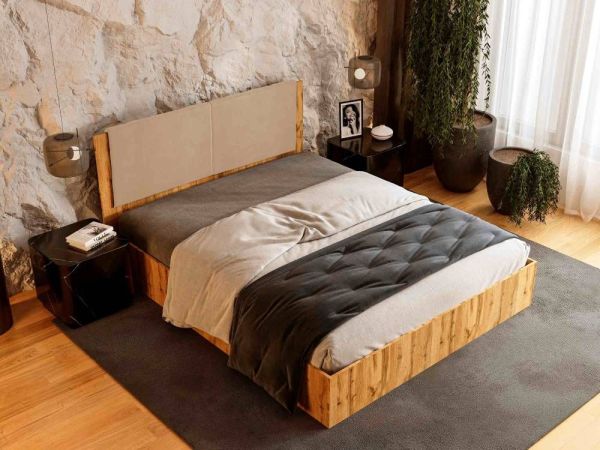 Кровать с мягким изголовьем Helena Viorina-Deko