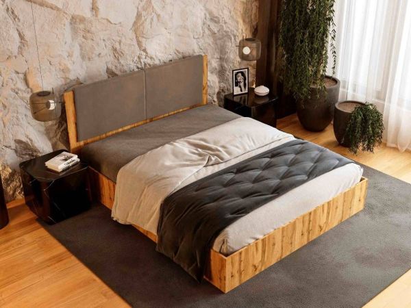 Кровать с мягким изголовьем Helena Viorina-Deko