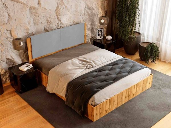 Кровать с мягким изголовьем Helena Viorina-Deko