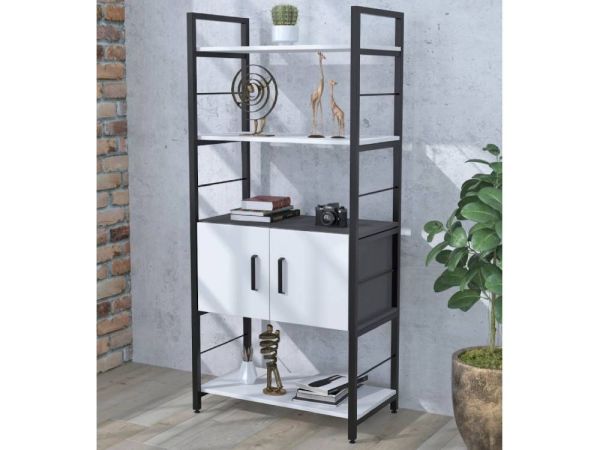 Стеллаж металлический с дверцами L-155 Loft Design