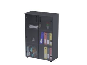 Тумба зі скляними фасадами NT3-80-2SK Loft Design