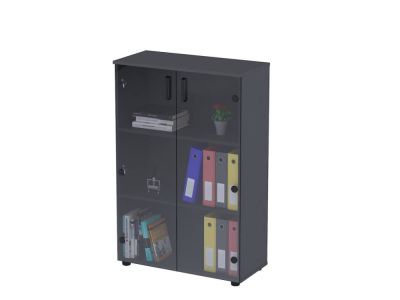 Тумба зі скляними фасадами NT3-80-2SK Loft Design