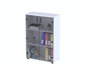 Тумба со стеклянными фасадами NT3-80-2SK Loft Design 2