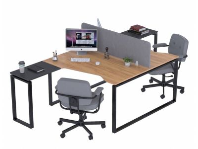 Стол письменный угловой на 2 места ND2U-135 Loft Design