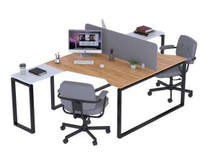 Стол письменный угловой на 2 места ND2U-135 Loft Design 2
