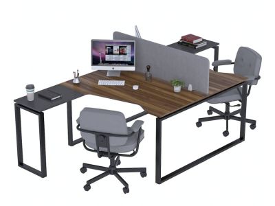 Стол письменный угловой на 2 места ND2U-135 Loft Design