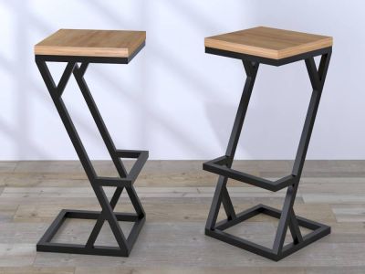 Стул барный металлический BS-2 Loft Desing
