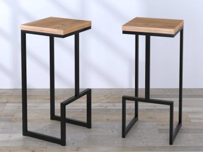 Стілець барний металевий BS-3 Loft Desing