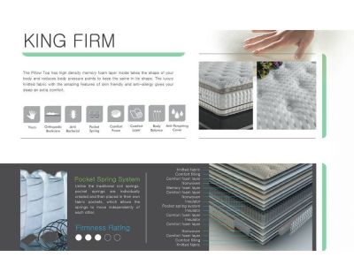 Матрац ортопедичний King Firm BRN
