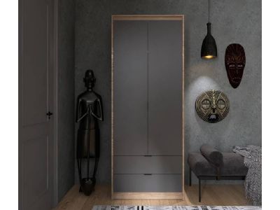 Шкаф двухдверный с ящиками Сити 800 Эверест