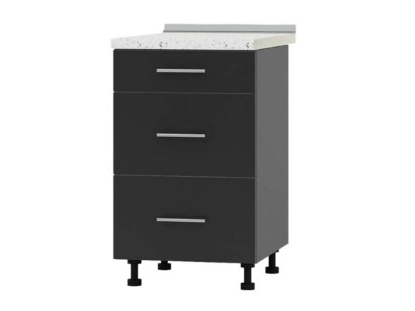 Тумба кухонна нижня з шухлядами Н87-500 Оптима Еверест