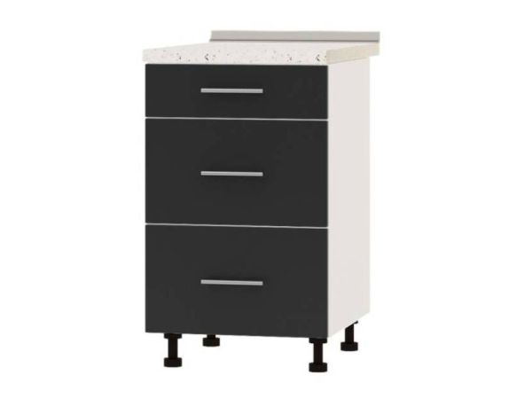 Тумба кухонна нижня з шухлядами Н87-500 Оптима Еверест